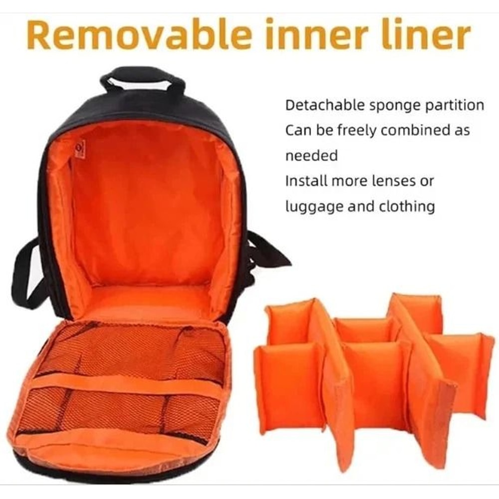 Waterproof Camera Backpack Durable Shoulder Bag Large Capacity For DSLR Lenses And Accessories 2