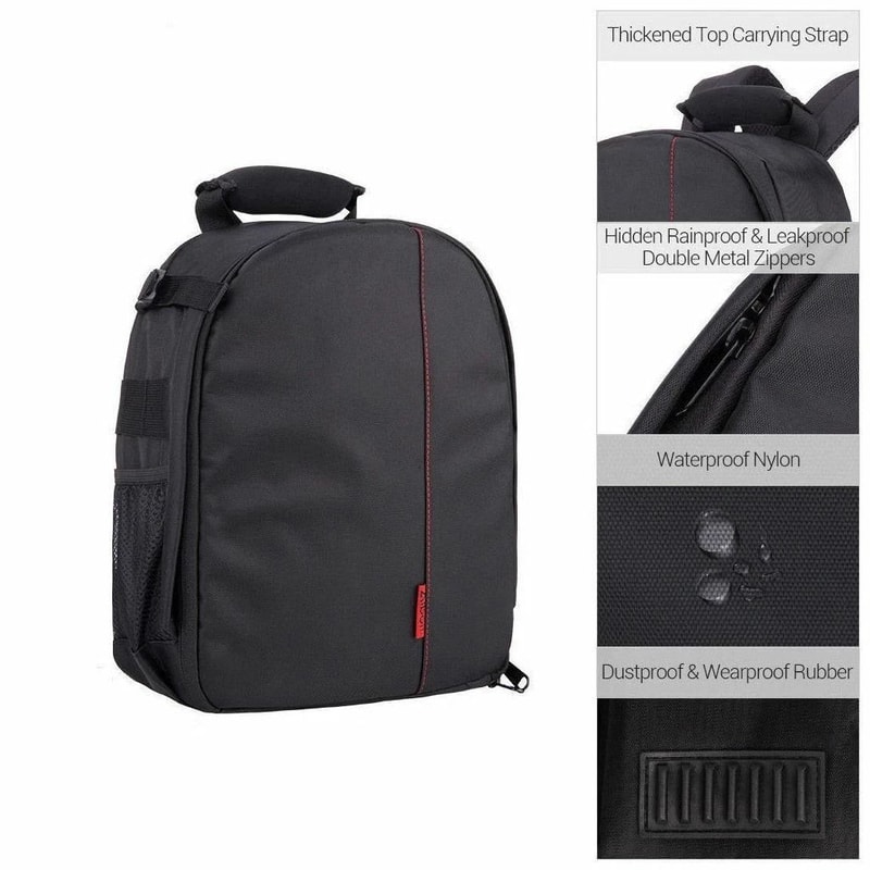 Waterproof Camera Backpack Durable Shoulder Bag Large Capacity For DSLR Lenses And Accessories 5