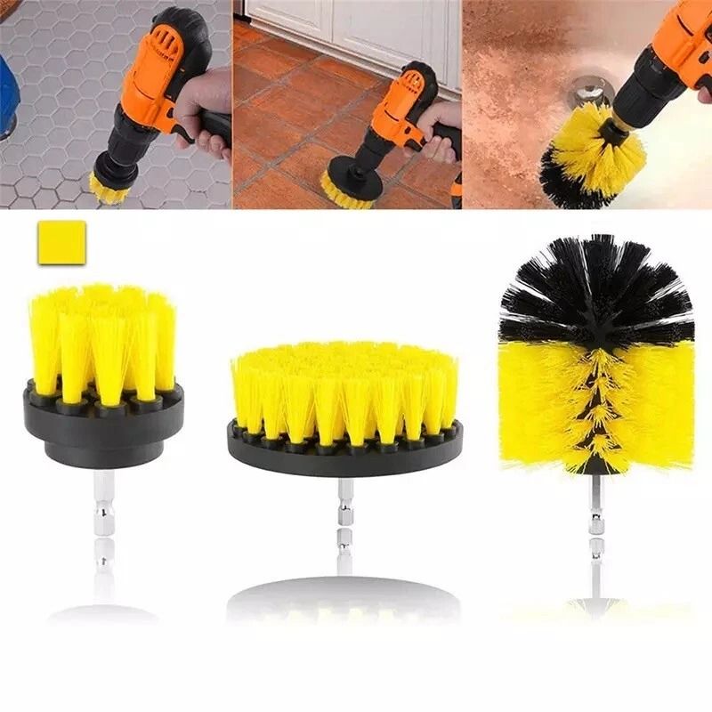 Power Scrubber Drill Attachments Drill Brush For Carpet Tile Grout Cleaning HeavyDuty Cleaning Tool 1