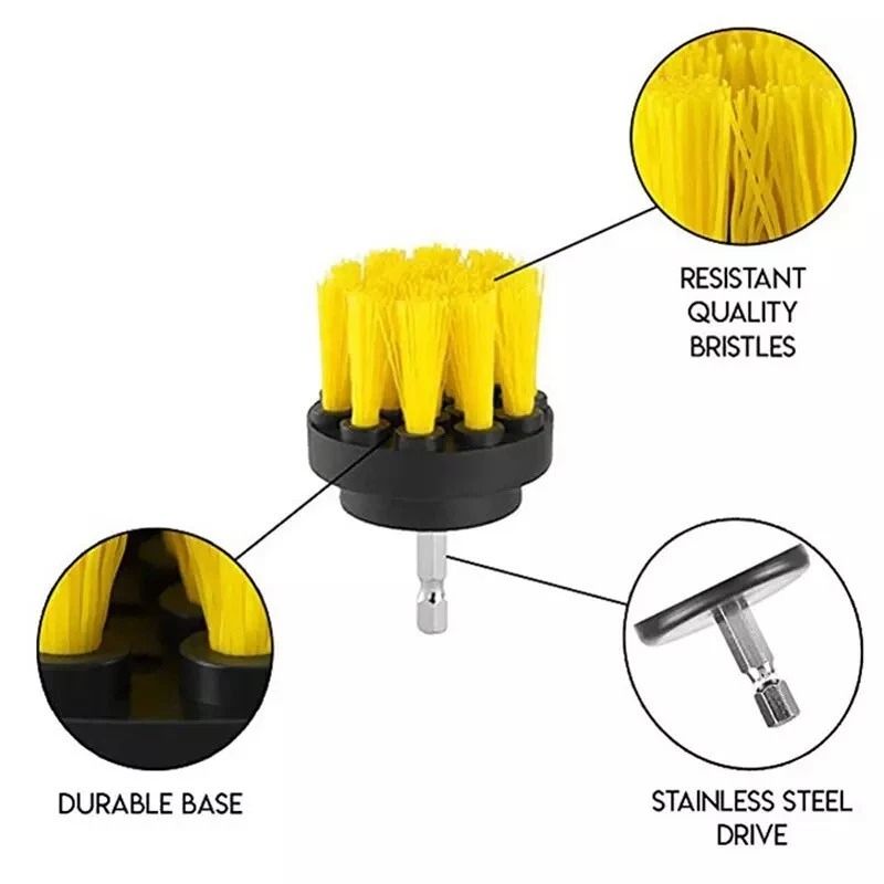 Power Scrubber Drill Attachments Drill Brush For Carpet Tile Grout Cleaning HeavyDuty Cleaning Tool 6
