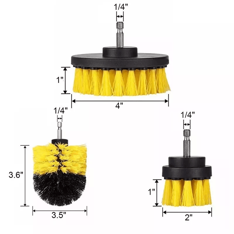 Power Scrubber Drill Attachments Drill Brush For Carpet Tile Grout Cleaning HeavyDuty Cleaning Tool 8