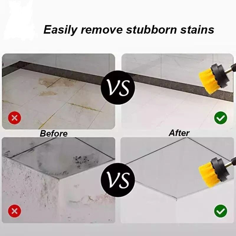 Power Scrubber Drill Attachments Drill Brush For Carpet Tile Grout Cleaning HeavyDuty Cleaning Tool 2