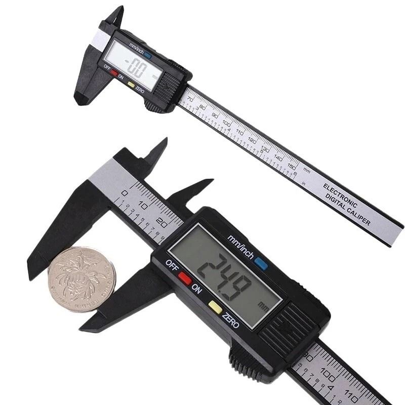 Digital Vernier Caliper Carbon Fiber Electronic Micrometer Gauge LCD HighPrecision Measuring Instru 0
