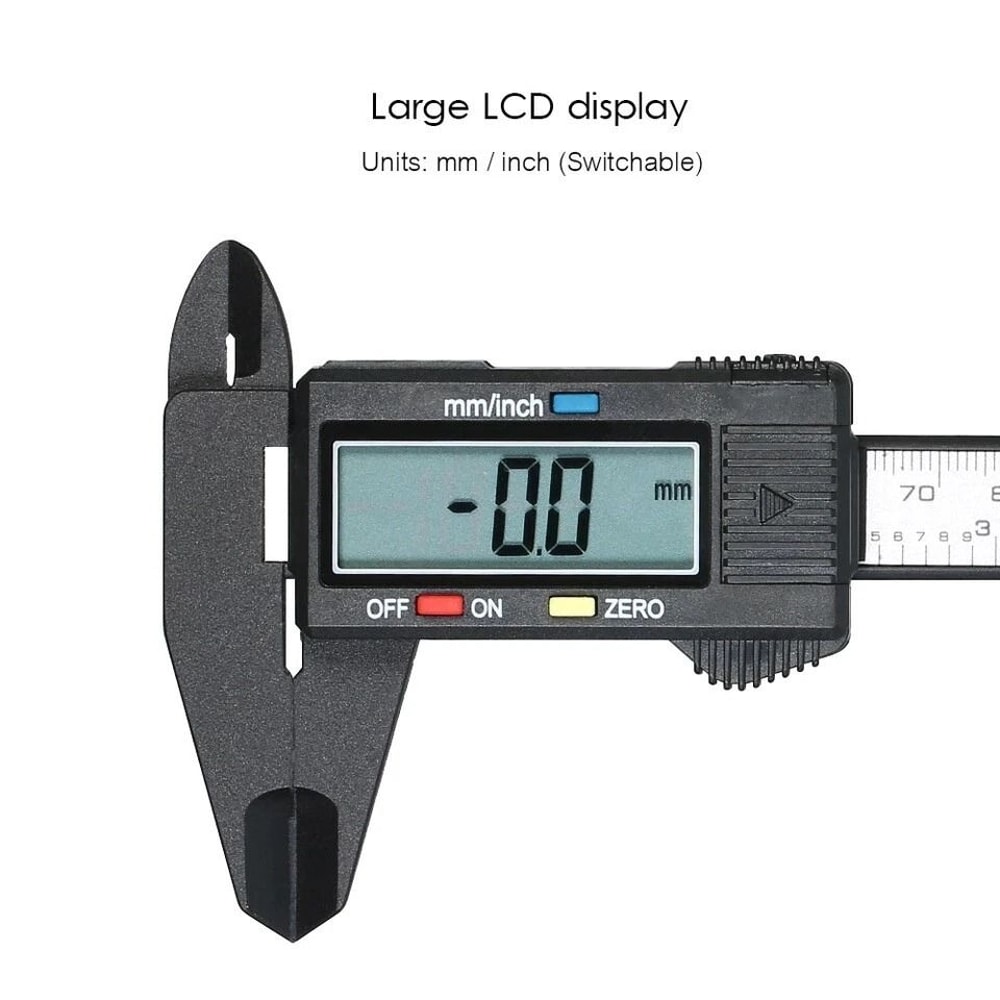 Digital Vernier Caliper Carbon Fiber Electronic Micrometer Gauge LCD HighPrecision Measuring Instru 4