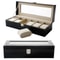 PU Leather 6 Slots Watch Box Jewelry Storage Watch Case Display Case Great Gift For Him And Her 1