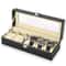 PU Leather 6 Slots Watch Box Jewelry Storage Watch Case Display Case Great Gift For Him And Her 3