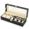 PU Leather 6 Slots Watch Box Jewelry Storage Watch Case Display Case Great Gift For Him And Her 3