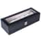 PU Leather 6 Slots Watch Box Jewelry Storage Watch Case Display Case Great Gift For Him And Her 16