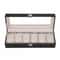 PU Leather 6 Slots Watch Box Jewelry Storage Watch Case Display Case Great Gift For Him And Her 14