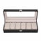 PU Leather 6 Slots Watch Box Jewelry Storage Watch Case Display Case Great Gift For Him And Her 14