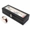 PU Leather 6 Slots Watch Box Jewelry Storage Watch Case Display Case Great Gift For Him And Her 13