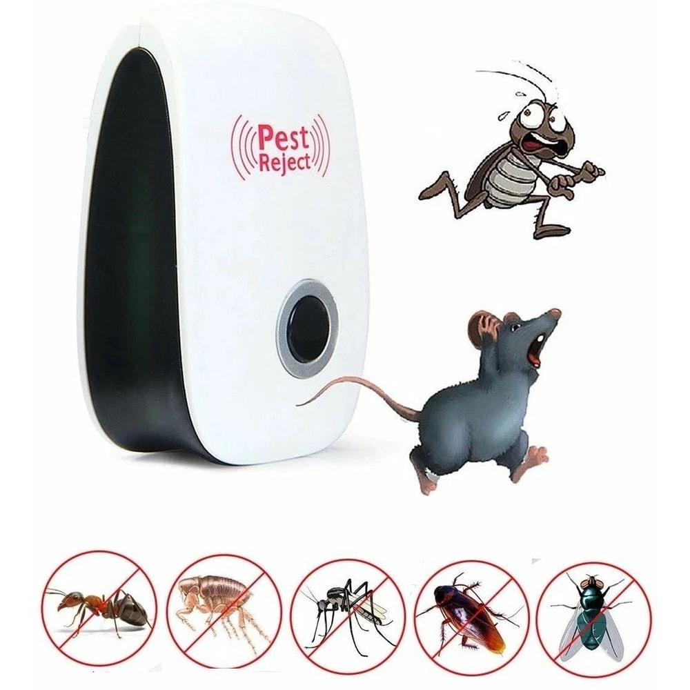 Ultrasonic Pest Reject Pro Repeller Bed Bug Mites Defender Spider Roach Control For Home 1