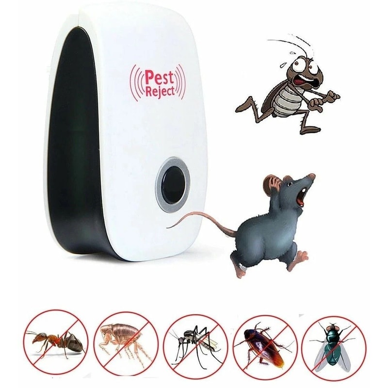 Ultrasonic Pest Reject Pro Repeller Bed Bug Mites Defender Spider Roach Control For Home 1