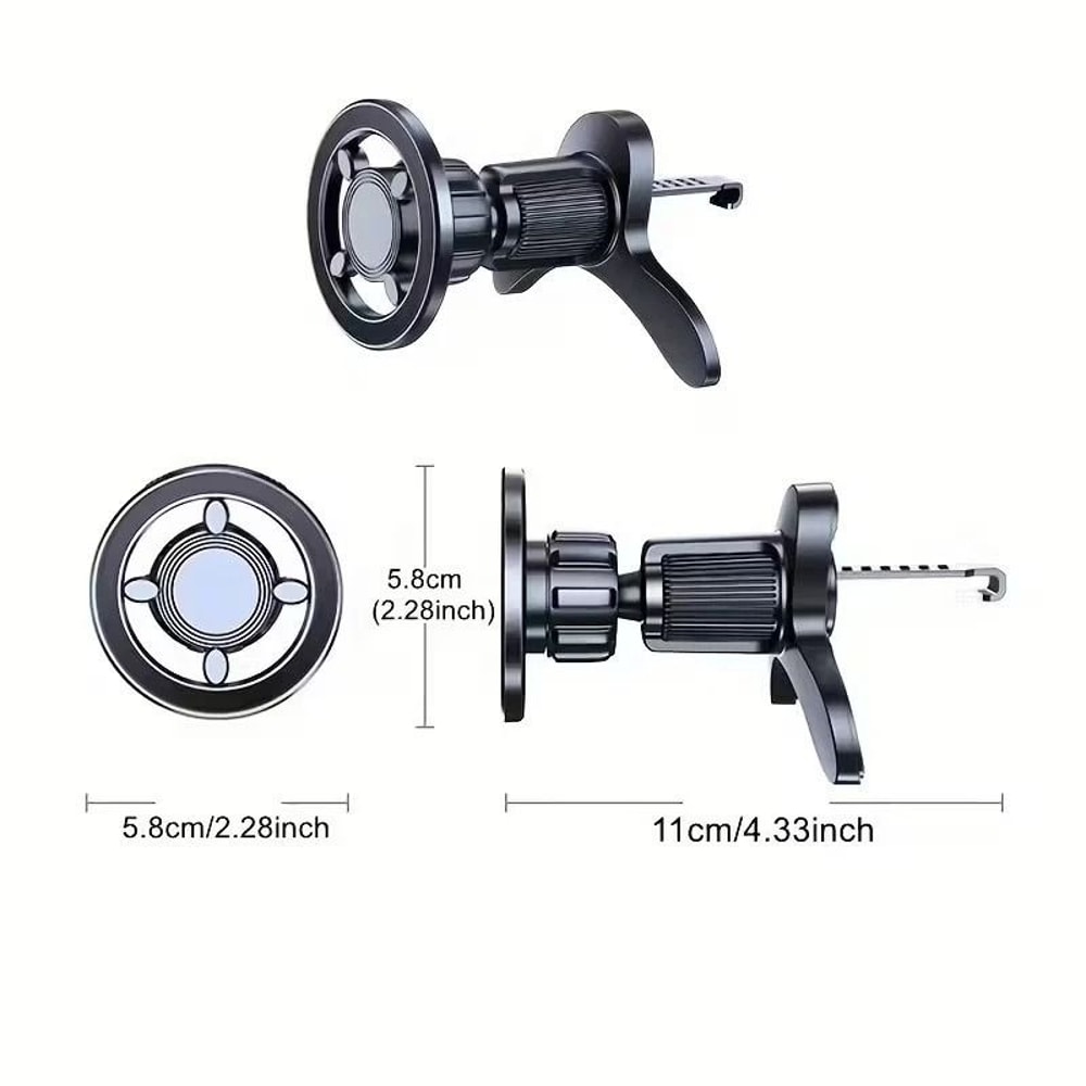 Dashboard Phone Holder Strong Magnetic Mag Safe Air Vent Car Mount Easy Setup For Any Vehicle 13