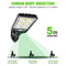 Outdoor Street Wall LED Solar Light Motion Sensor Flood Lamp Modes For Yard Garden 5
