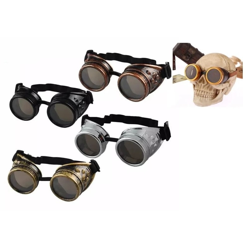Steampunk Motorcycle Riding Goggles Aviation Biker Glasses Windproof SunGlasses For Motorcyclists S 3