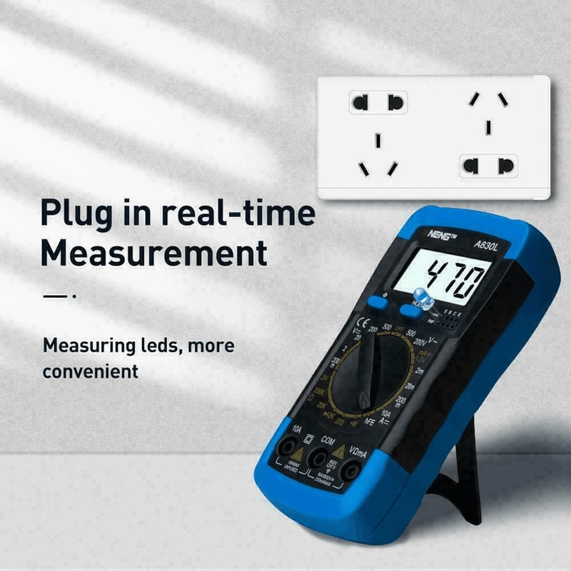 Digital Multimeter For AC DC Volt Ammeter Ohmmeter Voltage Tester Meter For Electrical Work 1