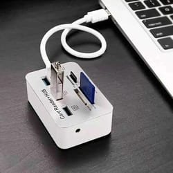 usb aluminum hub ms sd m2 tf multi in card reader adapter
