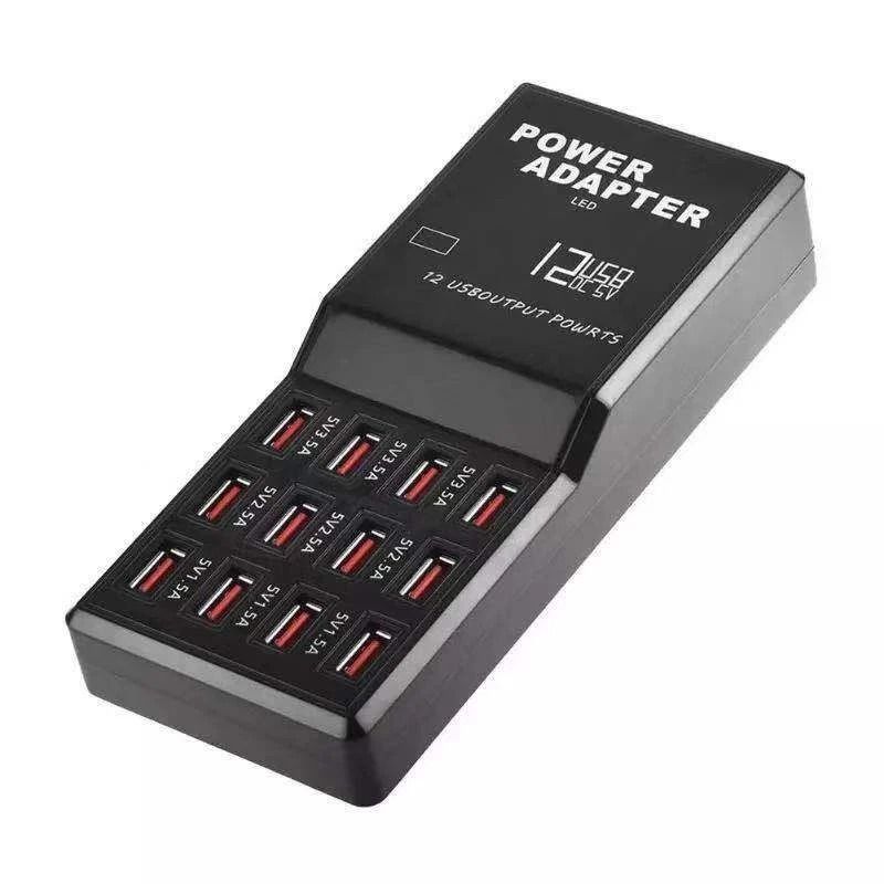 Multi Port USB Charging Station Hub Desktop Organizer For Cell Phones 8