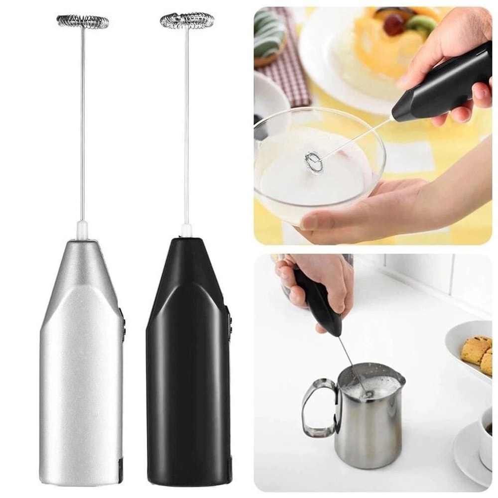 Milk Frother Electric Drink Whisk Mixer Coffee Eggbeater Stirrer For Kitchen Use 2