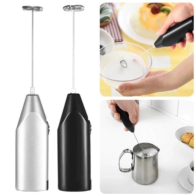 Milk Frother Electric Drink Whisk Mixer Coffee Eggbeater Stirrer For Kitchen Use 2
