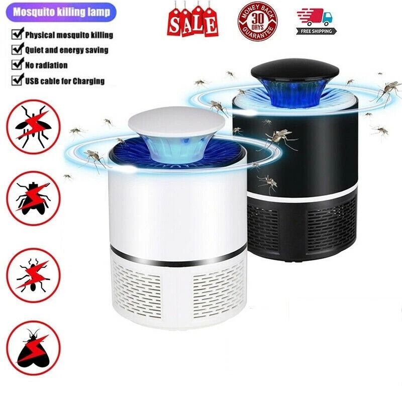 Electric UV Mosquito Killer Lamp USB Fly Bug Insect Zapper IndoorOutdoor Trap 4