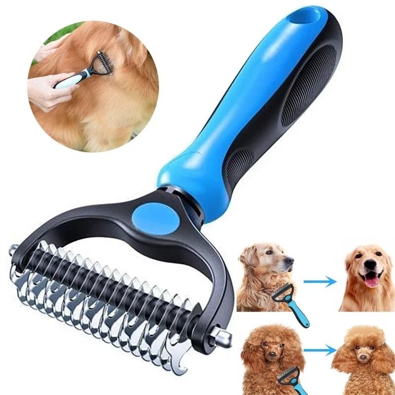 Pet Dog Cat Hair Remover Comb Needle Grooming Brush For Deshedding And Cleaning 5