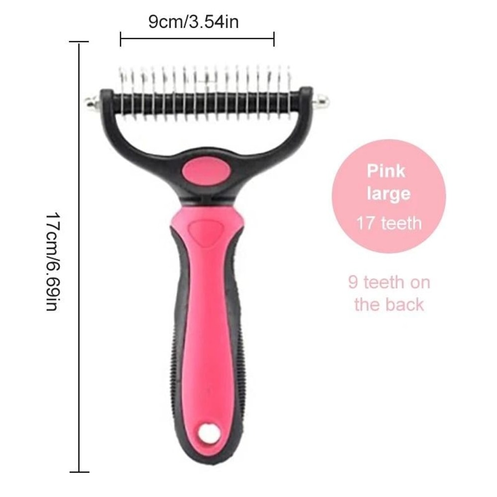 Pet Dog Cat Hair Remover Comb Needle Grooming Brush For Deshedding And Cleaning 7