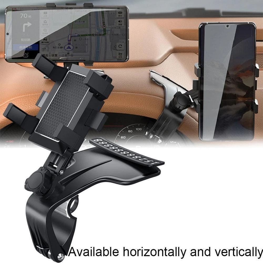 Car Phone Mount Holder For Cell Phones Universal Fit Rotate Secure 2