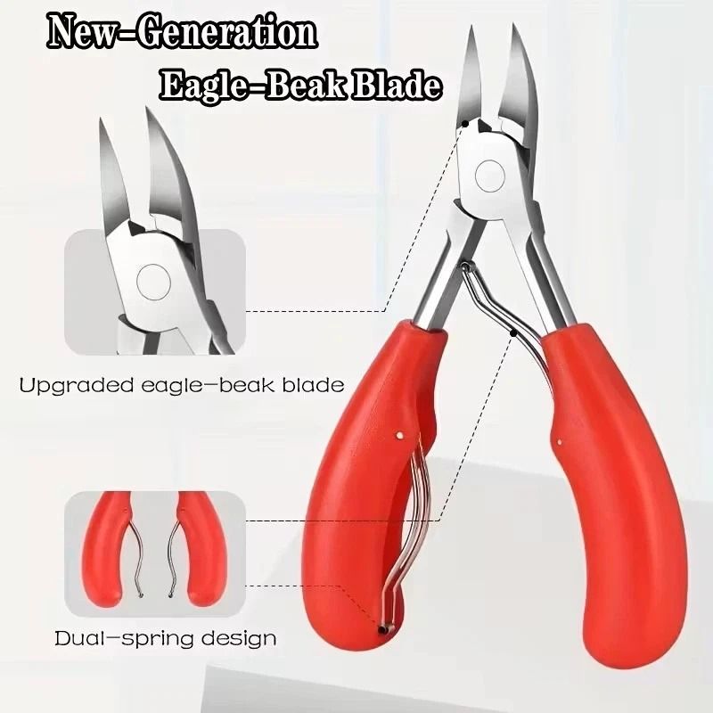 Eagle Beak Toenail Clippers For Thick Ingrown Nails Beveled Scissors 9
