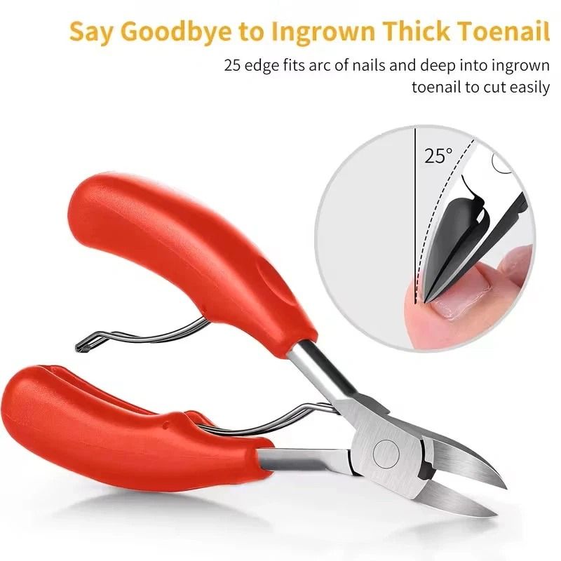 Eagle Beak Toenail Clippers For Thick Ingrown Nails Beveled Scissors 12