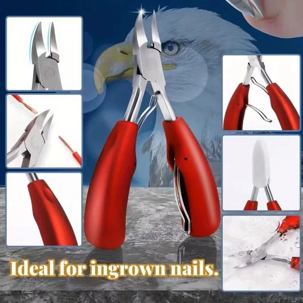 Eagle Beak Toenail Clippers For Thick Ingrown Nails Beveled Scissors 7