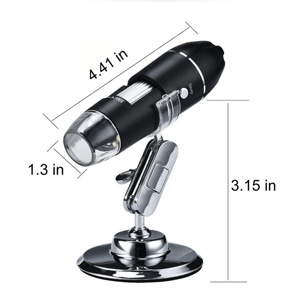 HD USB Microscope Zoom LED Digital Magnifier Endoscope Video Camera 13