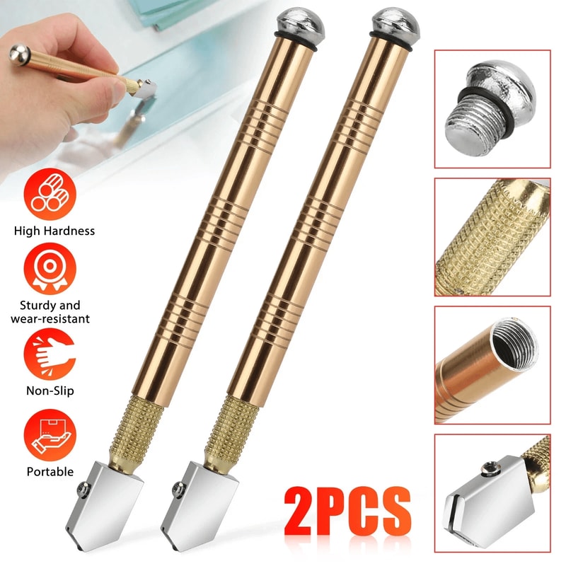Metal Carbide Precision Glass Cutter AntiSkid Professional Cutting Tools 9