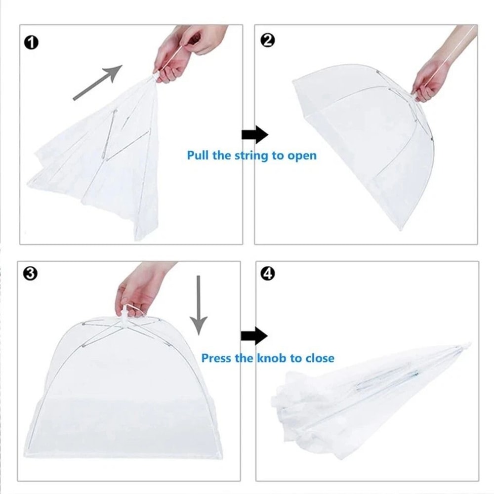 Collapsible Mesh Umbrella PopUp Large Jumbo Outdoor Food Tent Covers For Parties 2