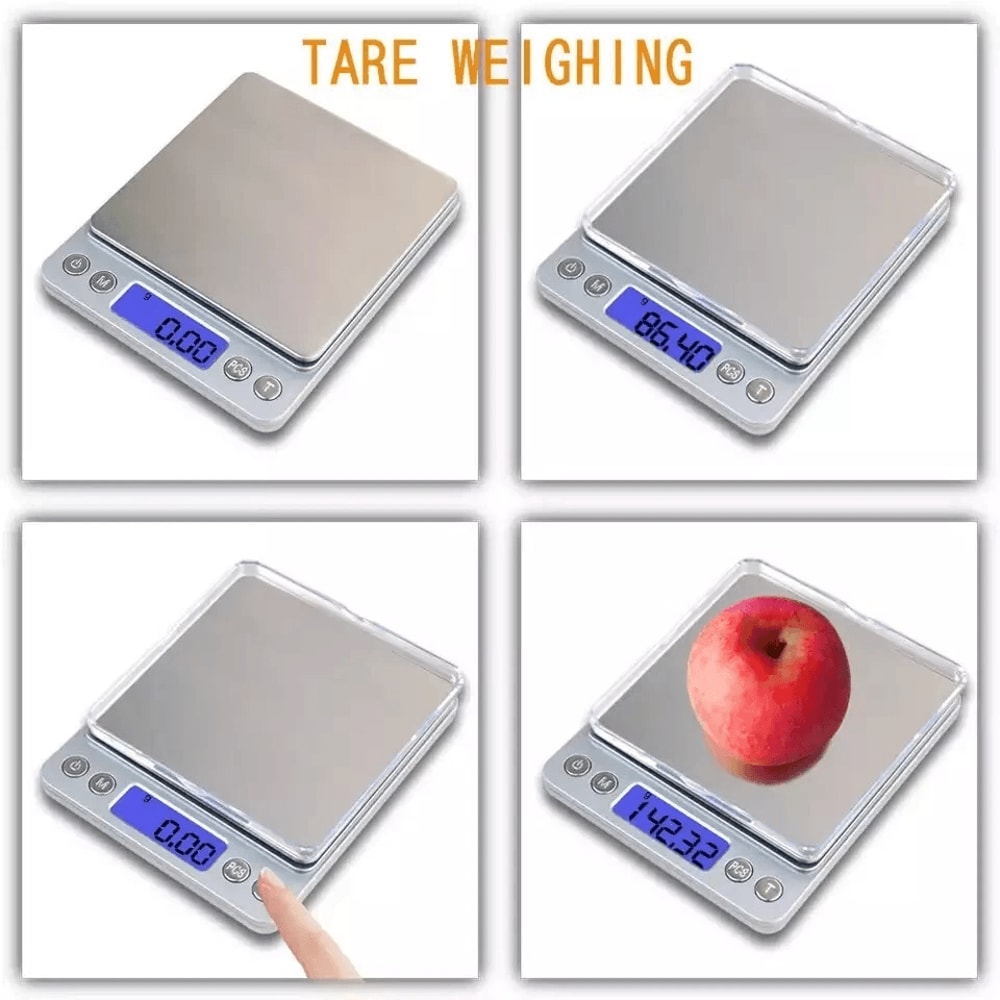 Portable Digital Scale Jewelry Gold Silver Coin Scale Herb Grain 2000g X 01g Pocket Size 1