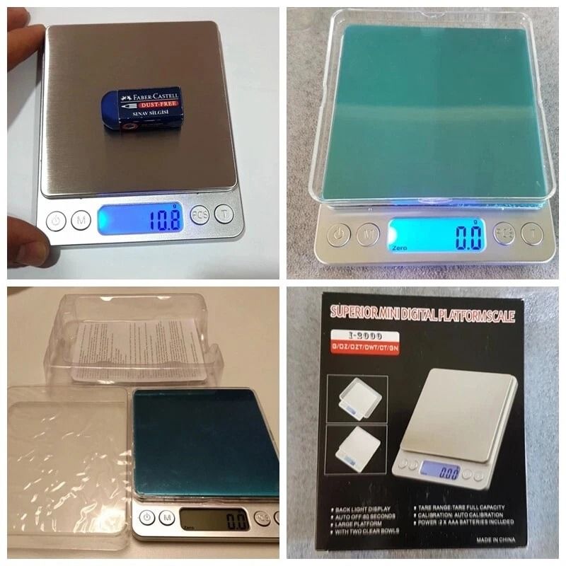 Portable Digital Scale Jewelry Gold Silver Coin Scale Herb Grain 2000g X 01g Pocket Size 3