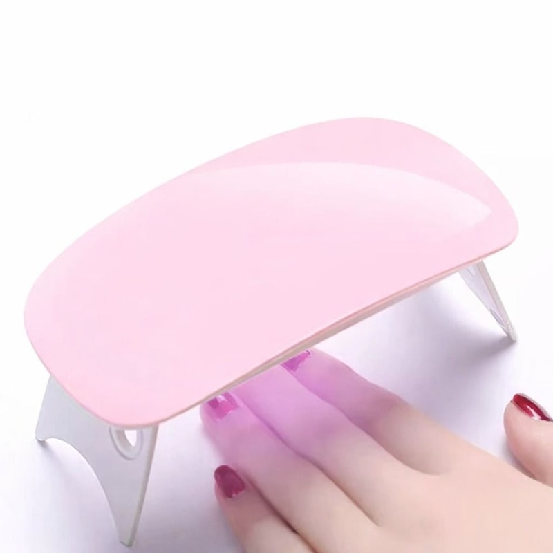 LED Light SUN Mini Nails Lamp Portable UV Nail Dryer For Gel Nails 6W 0