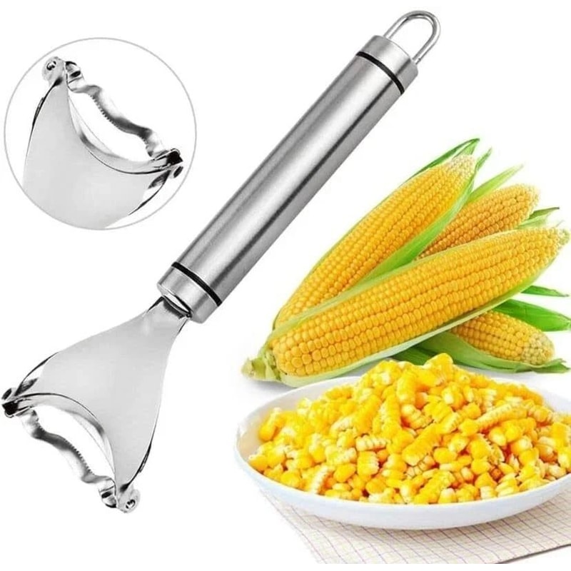 Corn Cob Stripper Stainless Steel Kitchen Cutter Remover Thresher Tool 1