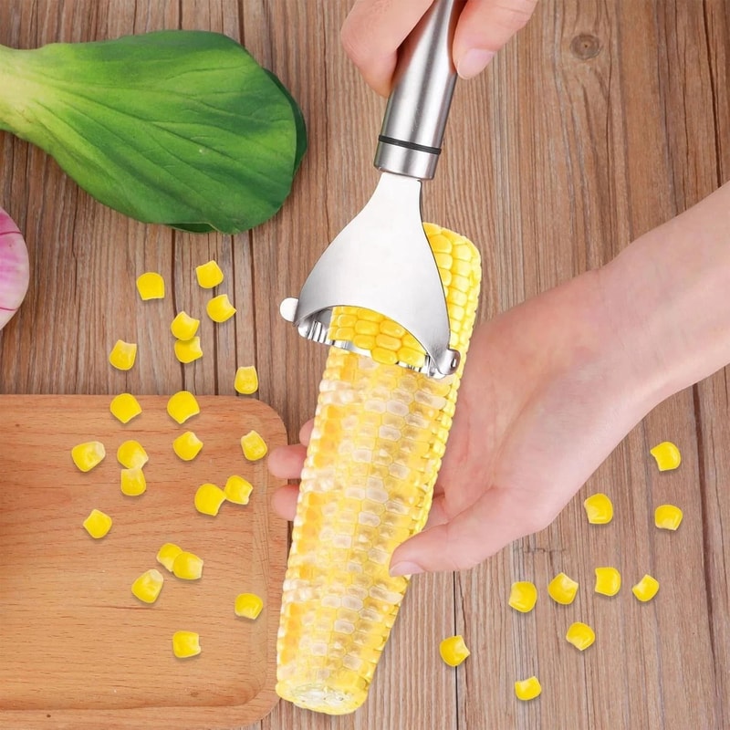 Corn Cob Stripper Stainless Steel Kitchen Cutter Remover Thresher Tool 5
