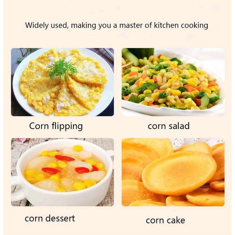 Corn Cob Stripper Stainless Steel Kitchen Cutter Remover Thresher Tool 7