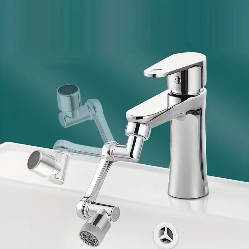 Universal Swivel Spray Faucet Extender Arm Extension Rotate Robotic Tap For Easy Reach 7