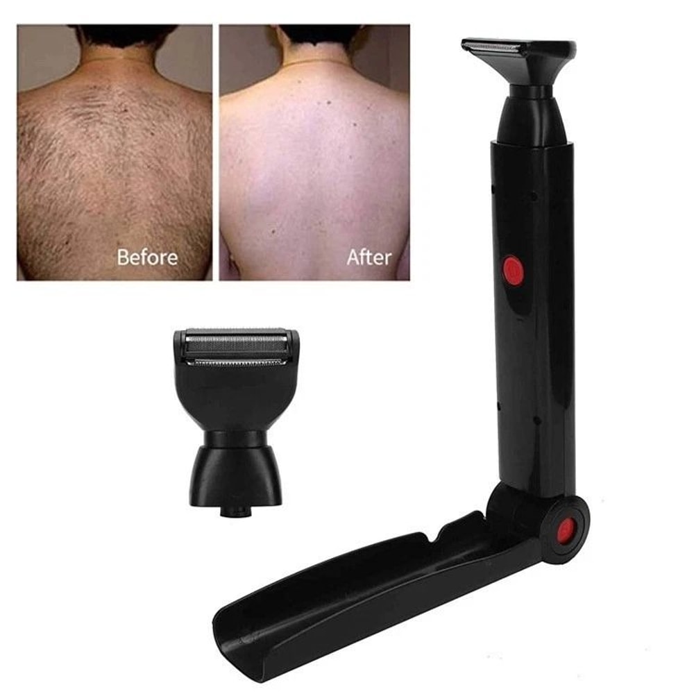 Electric Back Shaver For Men Long Handle Body Hair Removal Razor USB Recharge 9