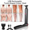 Electric Back Shaver For Men Long Handle Body Hair Removal Razor USB Recharge 12