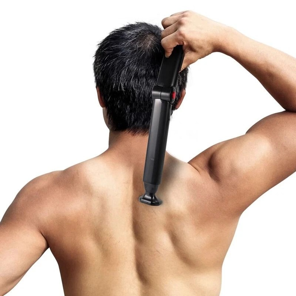 Electric Back Shaver For Men Long Handle Body Hair Removal Razor USB Recharge 3