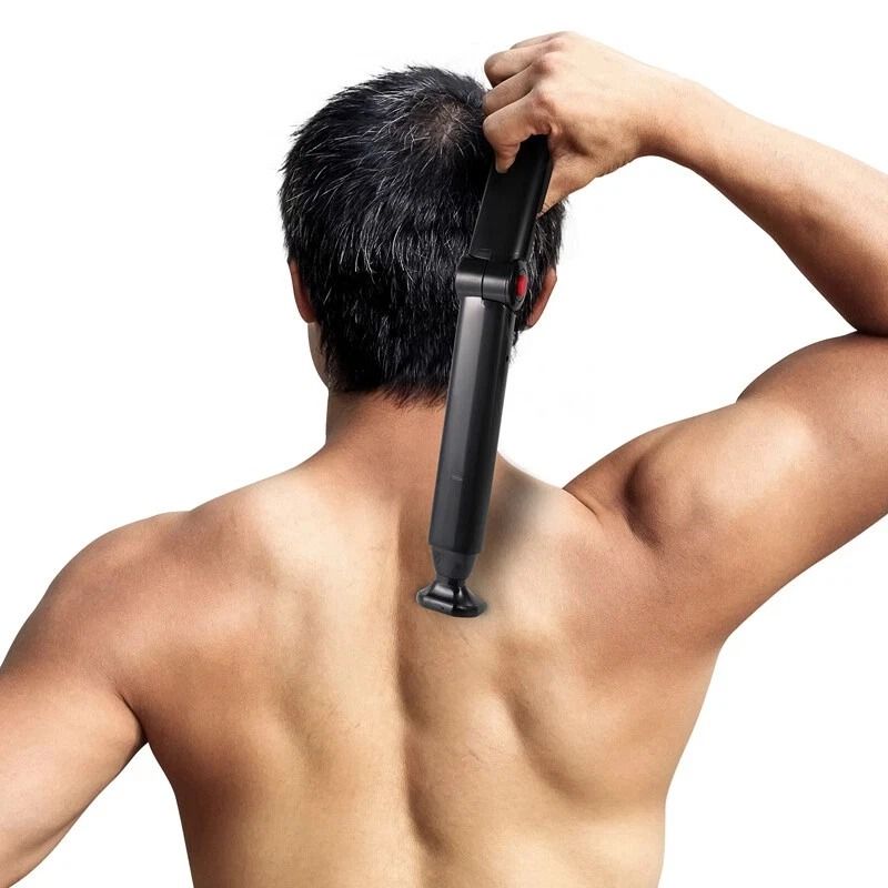 Electric Back Shaver For Men Long Handle Body Hair Removal Razor USB Recharge 3