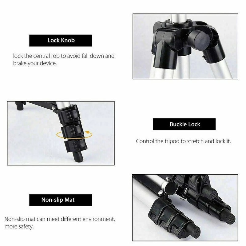 Phone Holder Tripod Stand For Smartphones Professional Camera Tripod With Bag 11