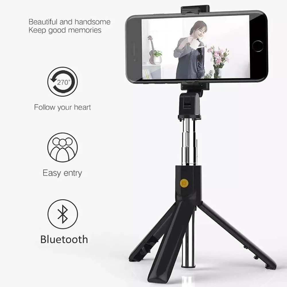 Selfie Stick Tripod Desk Holder Stand For IPhone Samsung Phones 2