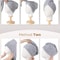 QuickDrying Towel Bath Hat Coral Fleece Shower Cap With Portable Elastic Band For Convenience 2