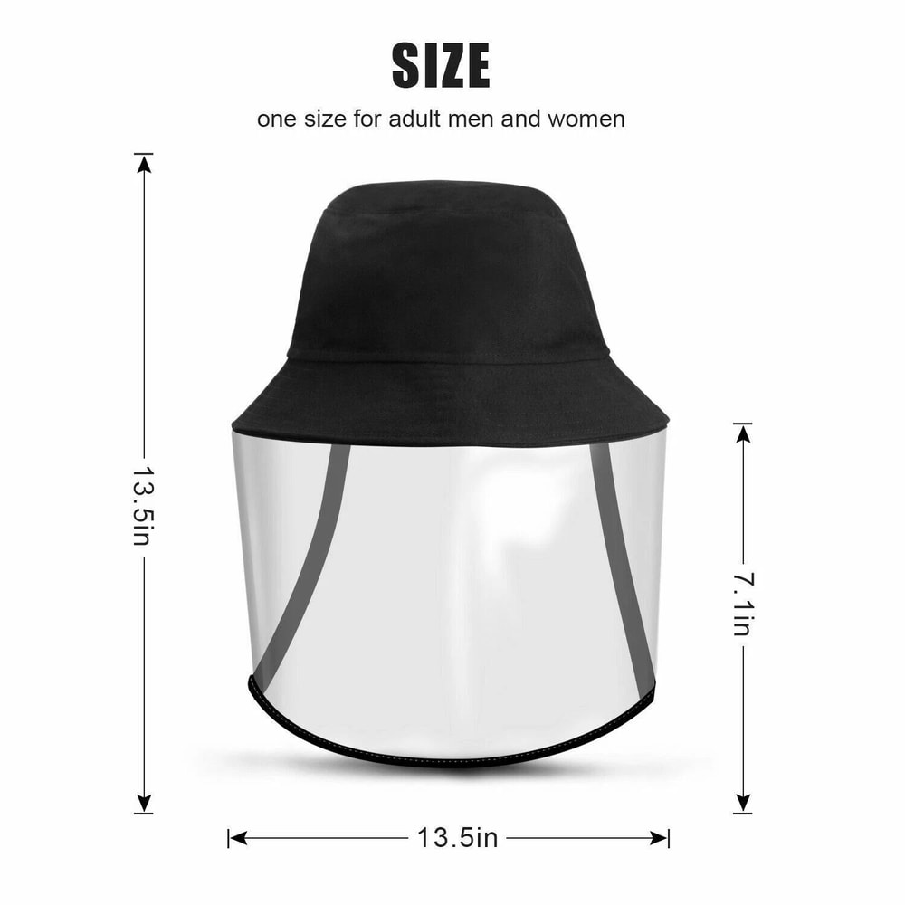 Windproof Fisherman Hat Protective Clear Full Face Antidust Saliva Shield 2